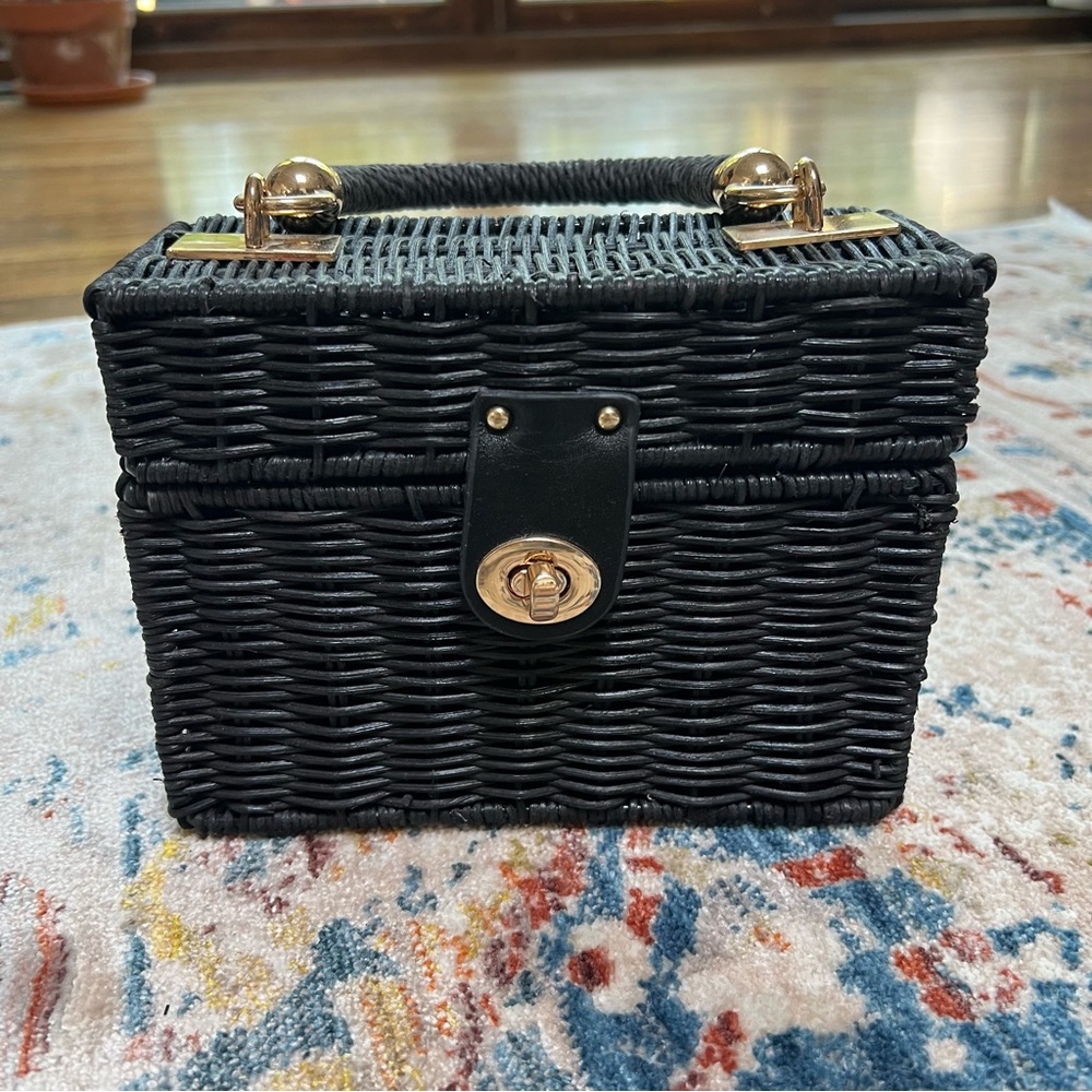 Zara Wicker Purse Bag NWOT